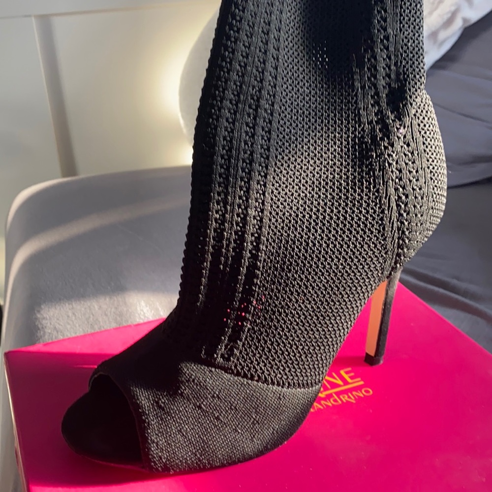 Black Knit Catherine Malandrino Heels